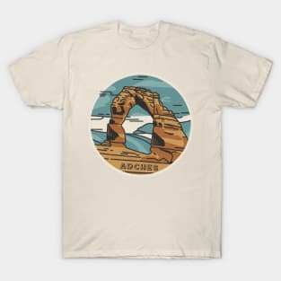 Arches National Park Travel Sticker T-Shirt